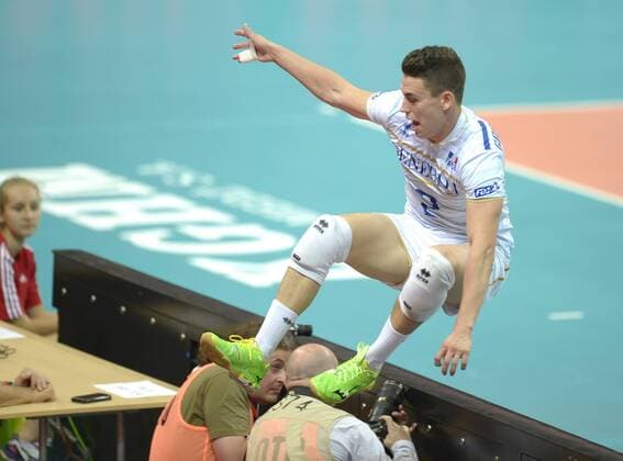 FIVB Volleyball Men s World Championship Poland 2014. France vs Brazil on September 20, 2014 in Katowice, Poland. In the picture: 2 Jenia Grebennikov  EN_01146139_0035
