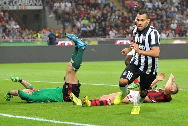 IPP20140920: Serie A, AC Mailand - Juventus Turin, Carlos Tevez xHOCHxZWEIx xItalyxPhotoxPressx 