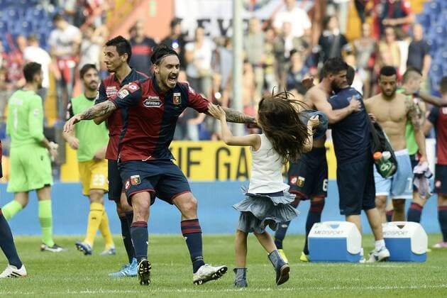Serie A, CFC 1893 FC Genua - Lazio Rom Mauricio Pinilla 
