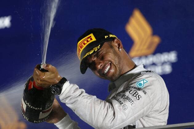 Motorsports: FIA Formula One World Championship 2014, Grand Prix of Singapore, 44 Lewis Hamilton (GBR, Mercedes AMG Petronas F1 Team), xHOCHxZWEIx