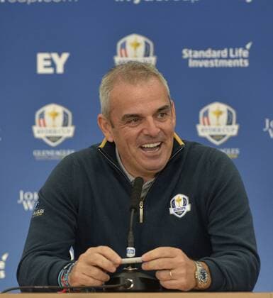 23.09.2014. Gleneagles, Auchterarder, Perthshire, Scotland. The Ryder Cup. Paul McGinley European Team Captain during his press conference. xStephenxBartholomewx  ActionPlus11562800