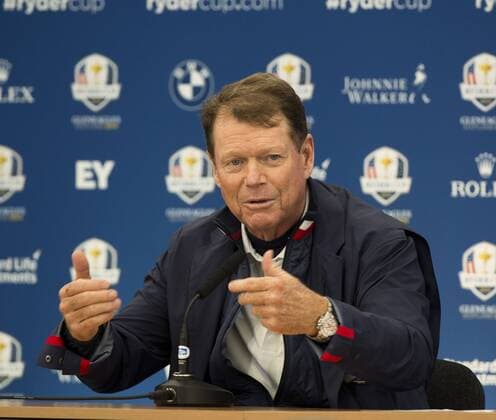 23.09.2014. Gleneagles, Auchterarder, Perthshire, Scotland. The Ryder Cup. Tom Watson USA Team Captain during his press conference. xStephenxBartholomewx  ActionPlus11562808