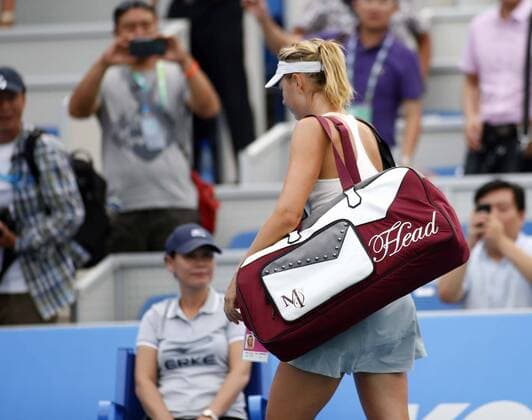 Maria Sharapova of Russia WTA Tennis Damen Wuhan Open tennis tournament in Wuhan city, central China s Hubei province, 24 September 2014.  20140924_10360