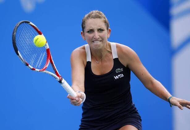 Timea Bacsinszky of Switzerland WTA Tennis Damen Wuhan Open tennis tournament in Wuhan city, central China s Hubei province, 24 September 2014.  20140924_46461