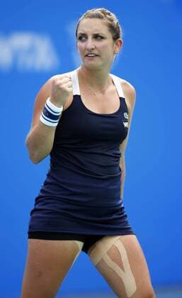 Timea Bacsinszky of Switzerland WTA Tennis Damen Wuhan Open tennis tournament in Wuhan city, central China s Hubei province, 24 September 2014.  20140924_46467