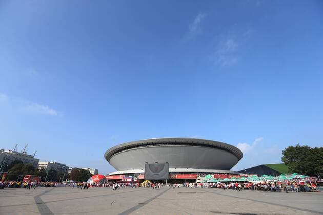 Spodek, SEPTEMBER 20, 2014 - Volleyball : A general view of Spodek Halle, Poland. Noxthirdxpartyxsales  (yafa002247)
