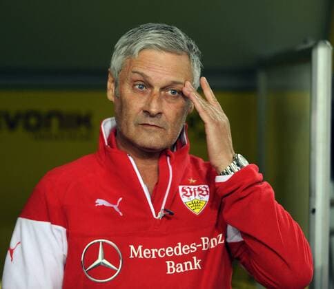 Borussia Dortmund - VFB Stuttgart 24.09.2014. Trainer Armin Veh (VFB Stuttgart). HM