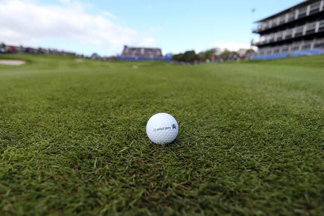 GOLF - PGA, Ryder Cup 2014 PERTHSHIRE,SCOTLAND,26.SEP.14 - GOLF - PGA Golf Herren Tour, Ryder Cup, Auchterarder Golf Club. Image shows a golf ball. 
