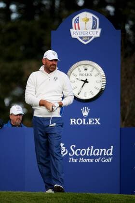 GOLF - PGA, Ryder Cup 2014 PERTHSHIRE,SCOTLAND,27.SEP.14 - GOLF - PGA Golf Herren Tour, Ryder Cup, Auchterarder Golf Club. Image shows Thomas Björn (DEN). 