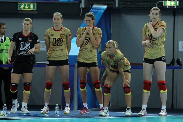 Rome 28 09 2014 Palalottomatica Lisa Thomsen, Heike Beier , Jennifer Pettke ,Kathleen Weiß , Wiebke Silge Germany Croatia - Germania Croazia FIVB Volleyball Women s World Championship Italy 2014 Foto Giuseppe Pino Fama Insidefoto pinoxfama