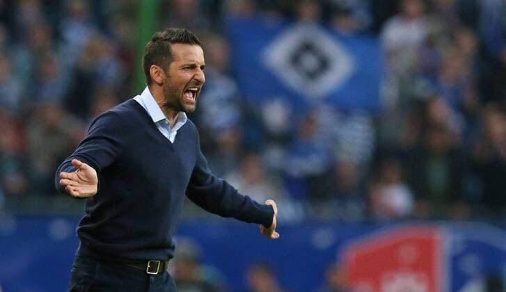 28.09.2014, Fussball 1.Bundesliga 2014 2015, 6.Spieltag, Hamburger SV - Eintracht Frankfurt, in der IMTECH-Arena Hamburg. Trainer Josef Zinnbauer (Hamburg) 