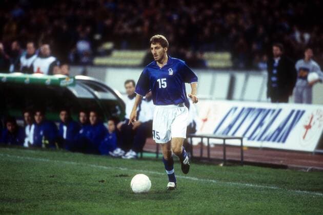 EM-Qualifikation, Italien - Schweiz in Udine: Jonathan Bachini (Italien) am Ball