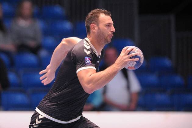 Jerome Fernandez (Fenix Toulouse) Handball --- EHF Pokal Qualifikation --- MT Melsungen (GER) vs Fenix Toulouse (FRA) --- 01.10.2014, EP_rsl