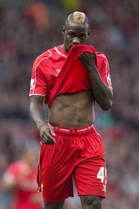 Mario Balotelli of Liverpool looks dejected - Liverpool FC vs. West Bromwich Albion - Barclay s Premier League - Anfield - Liverpool - 04 10 2014 Pic PhilipxOldham Sportimage EDITORIAL USE ONLY. No use with unauthorised audio, video, data, fixture lists, club league logos or live services. Online in-match use limited to 120 images, no video emulation. No use in betting, games or single club league player publications.