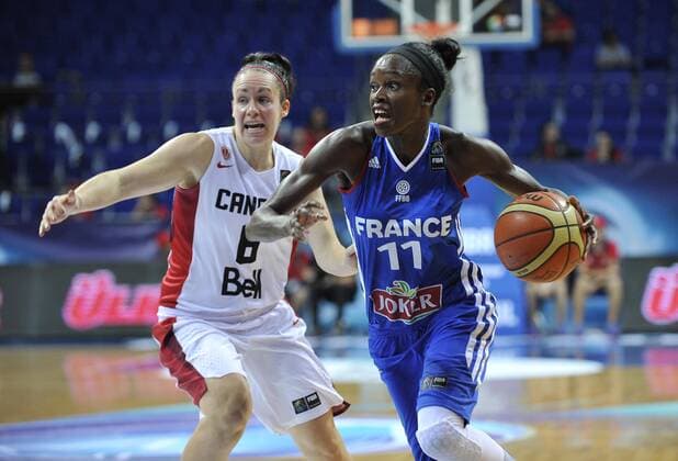 Emilie Gomis (France) BASKETBALL : Canada vs France - Championnat du Monde de Basketball - 04 10 2014 HerveBellenger Panoramic 