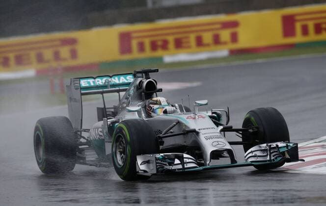 Motorsports: FIA Formula One World Championship 2014, Grand Prix of Japan, 44 Lewis Hamilton (GBR, Mercedes AMG Petronas F1 Team), xHOCHxZWEIx