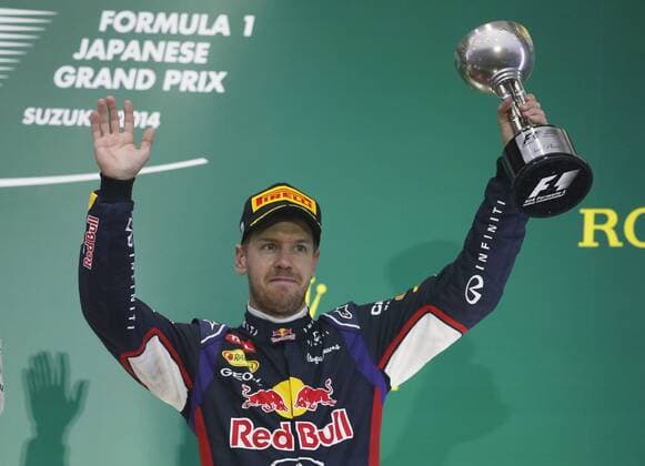 Motorsports: FIA Formula One World Championship 2014, Grand Prix of Japan, 1 Sebastian Vettel (GER, Infiniti Red Bull Racing), xHOCHxZWEIx