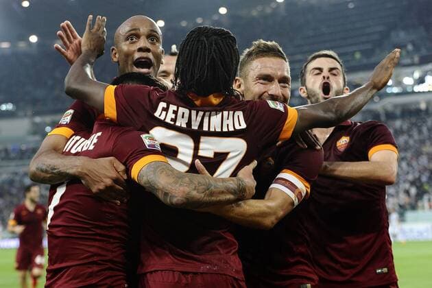 Db Torino 05 10 2014 - campionato di calcio serie A Juventus-Roma foto Daniele Buffa Image Sport nella foto: esultanza gol Juan Iturbe 