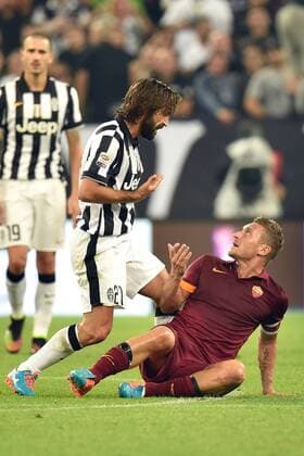 Andrea Pirlo Juventus, Francesco Totti Roma Torino 05-10-2014 Juventus Stadium, Football Calcio Serie A Juventus - AS Roma. Foto Andrea Staccioli Insidefoto andreaxstaccioli