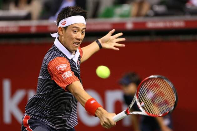 Kei Nishikori (JPN), OCTOBER 5, 2014 - Tennis : Rakuten Japan Open Tennis Championships 2014, the Final match at Ariake Coliseum, Tokyo, Japan. NOxTHIRDxPARTYxSALES.  (umqa016552)