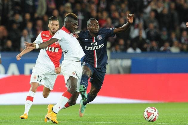 Blaise Matuidi (PSG) Tiemoue Bakayoko (Monaco) FOOTBALL : PSG vs Monaco - Ligue 1 - 05 10 2014 N.LeGouic FEP Panoramic 