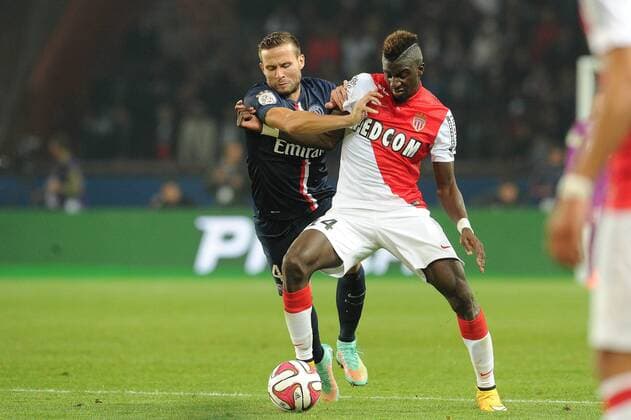 Yohan Cabaye (PSG) Tiemoue Bakayoko (Monaco) FOOTBALL : PSG vs Monaco - Ligue 1 - 05 10 2014 N.LeGouicFEP 