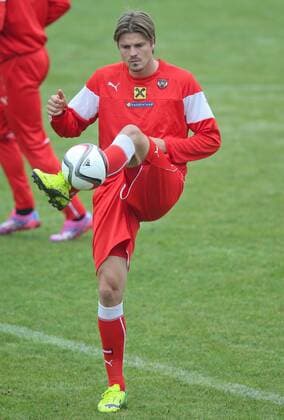 SOCCER - UEFA EURO 2016 quali, MDA vs AUT, preview STEGERSBACH,AUSTRIA,07.OCT.14 - SOCCER - UEFA European Championship 2016, qualification, OEFB international match, Moldova vs Austria, preview, training team AUT. Image shows Sebastian Proedl (AUT).  CW3_9884