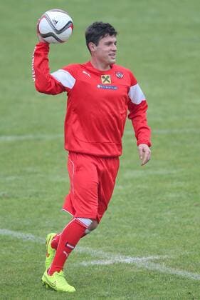 SOCCER - UEFA EURO 2016 quali, MDA vs AUT, preview STEGERSBACH,AUSTRIA,07.OCT.14 - SOCCER - UEFA European Championship 2016, qualification, OEFB international match, Moldova vs Austria, preview, training team AUT. Image shows Zlatko Junuzovic (AUT).  CW3_9915