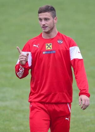 SOCCER - UEFA EURO 2016 quali, MDA vs AUT, preview STEGERSBACH,AUSTRIA,07.OCT.14 - SOCCER - UEFA European Championship 2016, qualification, OEFB international match, Moldova vs Austria, preview, training team AUT. Image shows Marko Arnautovic (AUT).  CW3_0061