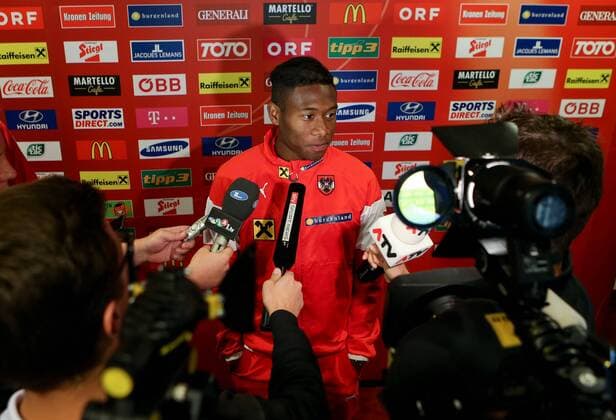 SOCCER - UEFA EURO 2016 quali, MDA vs AUT, preview STEGERSBACH,AUSTRIA,07.OCT.14 - SOCCER - UEFA European Championship 2016, qualification, OEFB international match, Moldova vs Austria, preview, press conference. Image shows David Alaba (AUT).  CW3_0141