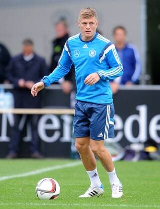 07.10.2014, xfux, Fussball EM Qualifikation, Deutsche Fussball Nationalmannschaft Training in Frankfurt, v.l. Toni Kroos (Deutsche Fussball Nationalmannschaft DFB) FREISTELLER