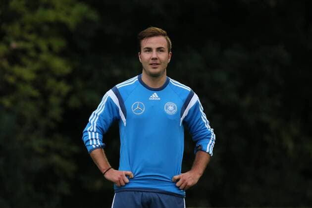 Mario Götze - Training der Deutschen Nationalmannschaft in Frankfurt