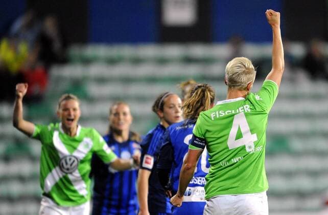 Football UEFA Womens Champions League Round 32 - 1st Leg 08.10.2014 Stabaek IF vs. VfL Wolfsburg 0:1 Wolfsburg Nilla Fischer (4) - Wolfsburg 