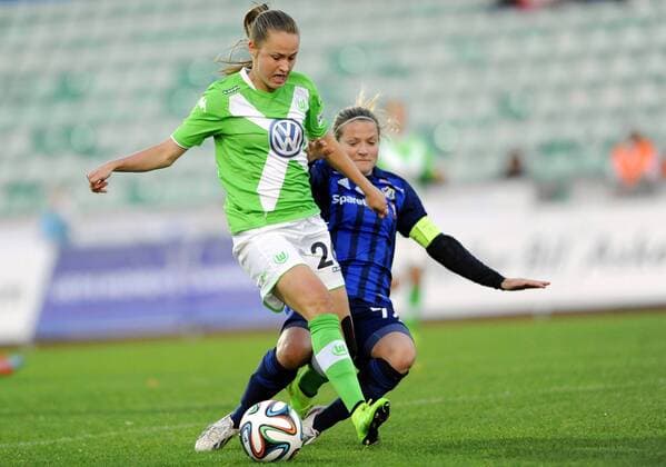 Football UEFA Womens Champions League Round 32 - 1st Leg 08.10.2014 Stabaek IF vs. VfL Wolfsburg 0:1 Trine Rönning (77) - Stabaek Caroline Graham Hansen (26) - Wolfsburg 