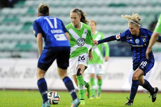 Football UEFA Womens Champions League Round 32 - 1st Leg 08.10.2014 Stabaek IF vs. VfL Wolfsburg 0:1 Caroline Graham Hansen (26) - Wolfsburg Melissa Linn Berman Bjanesöy (17) - Stabaek Solveig Gulbrandsen (88) - Stabaek 