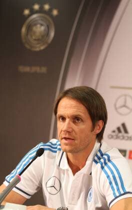 09.10.2014 Frankfurt, Commerzbankarena DFB, Herren-Nationalmannschaft Pressekonferenz Einzelbild, Portrait Thomas Schneider (Co-Trainer)