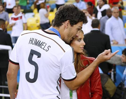 FISCHER Cathy Freundin von Mats Hummels beim WM Finale 2014 FIFA Fussball Weltmeisterschaften 2014 in Brasilien Finale Spiel Deutschland gegen Argentinien am 13.Juli 2014 in Rio de Janeiro 