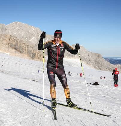 09.10.2014, Dachstein Gletscher, Ramsau, AUT, FIS Weltcup Langlauf, Langlauftraining am Dachstein, im Bild Bundestrainer Frank Ullrich (GER) coach Frank Ullrich of Germany during Training for upcoming FIS Cross Country Season at the Dachstein Gletscher in Ramsau, Austria on 2014 10 09.  EP_mhu E  