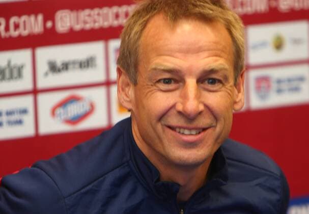 October 09: Jürgen Klinsmann coach of the USA MNT at a news conference before an international friendly match against Ecuador at Rentschler Field, in East Hartford, CT. SOCCER: OCT 09 International Friendly - Ecuador v USA Icon255140100903 EDITORIAL USE ONLY