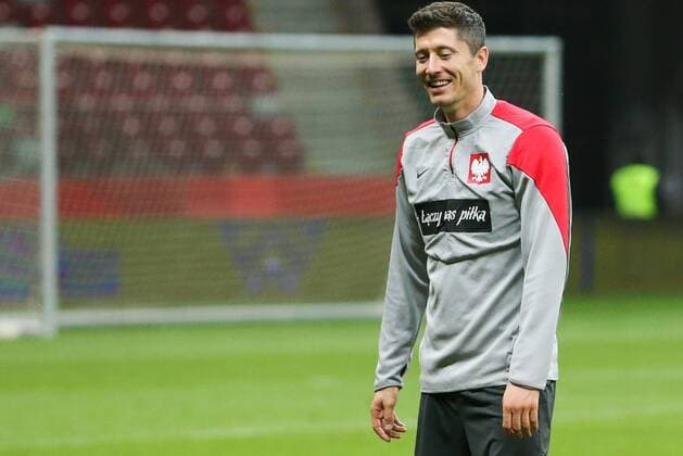 10.10.2014, Warszawa, UEFA EURO qualifier, training, football, Robert Lewandowski (POLAND),  10102014toja312
