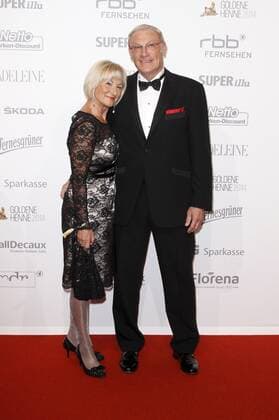 Eduard Geyer mit Frau Angelika bei der Verleihung des Medienpreises Goldene Henne 2014 in der Neuen Messe. Leipzig, 10.10.2014 xR.xHardex xFuturexImage