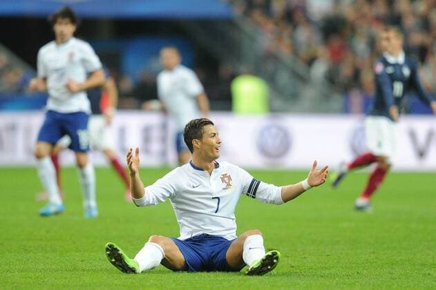 deception Cristiano Ronaldo (Portugal) FOOTBALL : France vs Portugal - Match Amical - 11 10 2014 N.LeGouic FEP Panoramic 