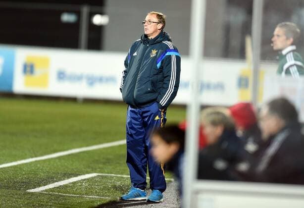 Fotball , 14. oktober 2014 , U23 , Norway - Ukraine coach Oleksandr Petrakov , Ukraine 