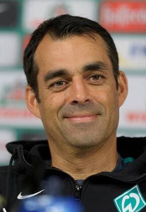 GER, 1.FBL, Pressekonferenz Werder Bremen 16.10.2014, Weserstadion, Bremen, GER, 1.FBL, Pressekonferenz Werder Bremen, im Bild Robin Dutt (Trainer Werder Bremen) nphxFrisch