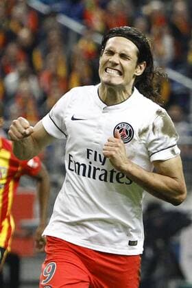 Edinson Cavani (PSG) FOOTBALL : Lens vs Paris Saint Germain - Ligue 1 - 17 10 2014 - GwendolineLeGoff Panoramic 