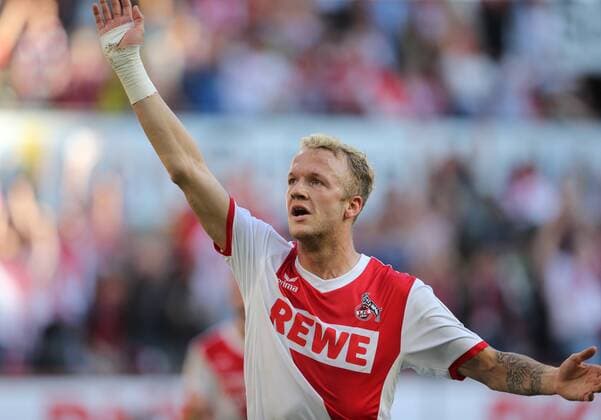 Köln, Fussball Herren, 1.Bundesliga, Saison 2014 2015, Spieltag 8, 1.FC Köln vs Borussia Dortmund, 18.10.2014, Rheinenergiestadion Köln, kevin Vogt, FC Köln, Aktion, Einzelbild