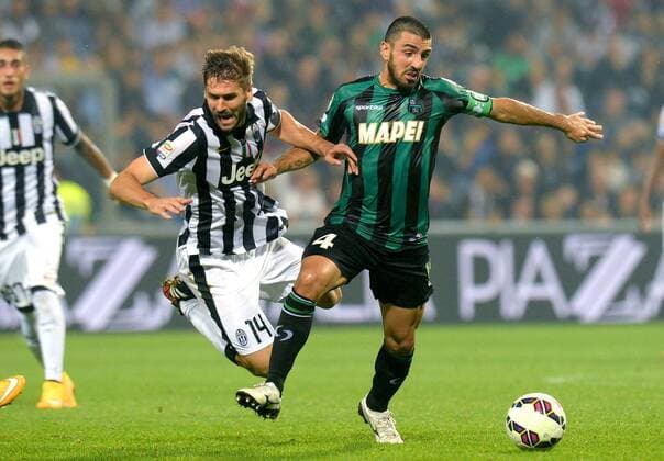 IPP20141018 Football - soccer: Serie A, Sassuolo Calcio - Juventus Turin, Fernando Llorente vs Francesco Magnanelli xHOCHxZWEIx xItalyxPhotoxPressx 