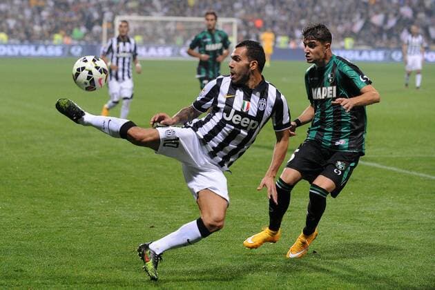 Carlos Tevez Juventus, Luca Antei Sassuolo - Reggio Emilia 18-09-2014 Mapei Stadium, Football Calcio Serie A Sassuolo Calcio vs Juventus Turin. andreaxstaccioli