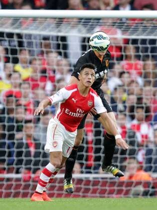 Arsenal v Hull City . . London, UK . . 18.10.2014 Alexis Sanchez (A)