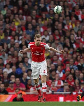 Arsenal v Hull City . . London, UK . . 18.10.2014 Per Mertesacker (A) 